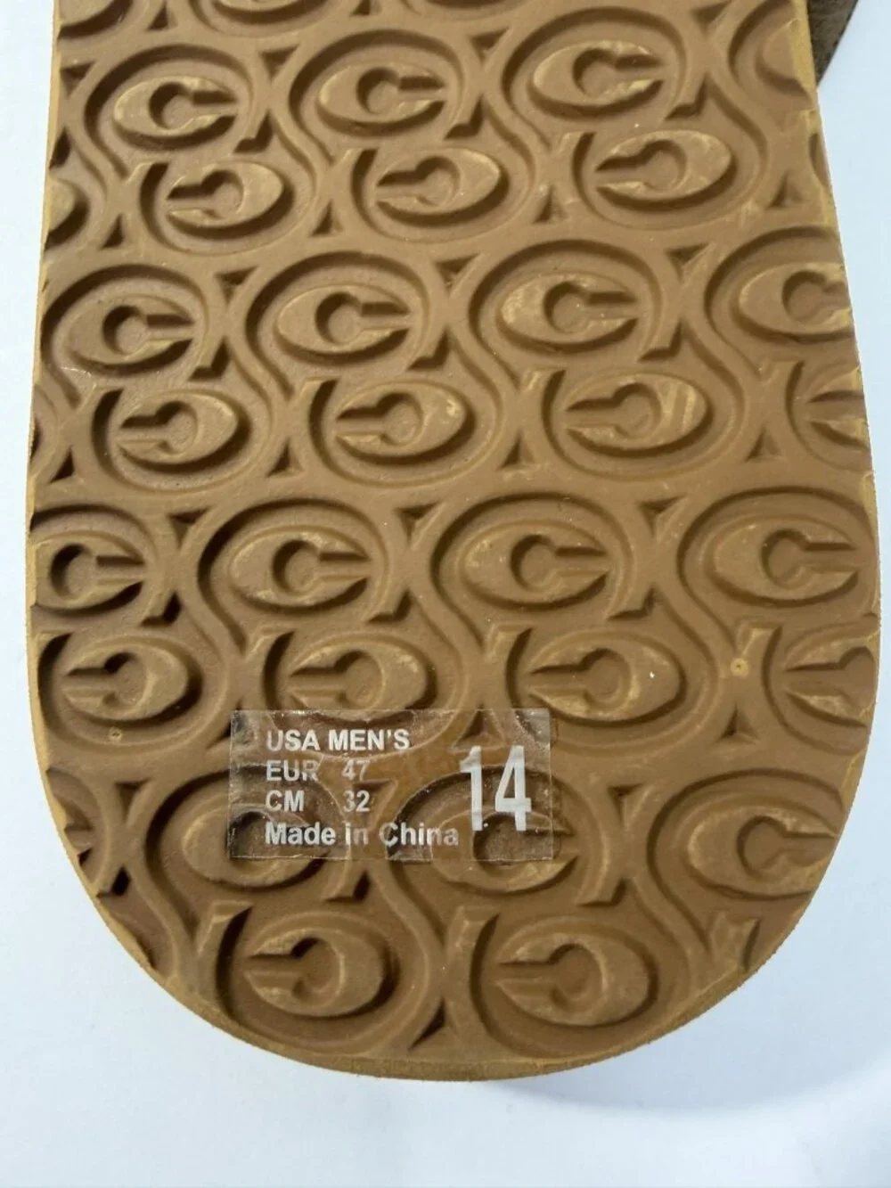 Cobian Sandals Mens 14 Brown Ulele Thong Flip Flop Comfort Slip On Casual